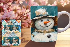 Winter Snowman Wrap Holiday Mug Sublimation 11oz 15oz Product Image 1