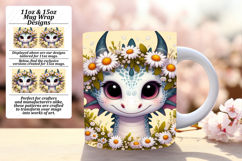 Graceful 11oz Png Mug Wrap Design , Dragon Product Image 1