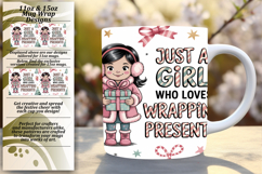 Sublime 11oz Mug Wrap Png Artwork , Just A Girl Product Image 1