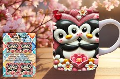 Lovely 11oz Mug Wrap Png Template , Sweet Animals Product Image 1