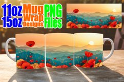 Scenic Springtime Mug Wrap - Sublimation Design Product Image 1