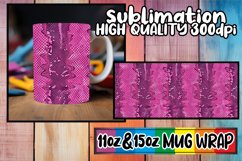 Elegant Stylish 3D Puff Pattern Mug Wrap 11oz 15oz Product Image 1