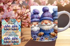 Winter Gingerbread Man Sublimation 11oz/15oz Mug Wrap Product Image 1