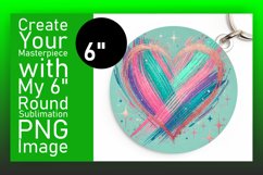 Playful Round Design Car Coaster PNG , Heart Product Image 1