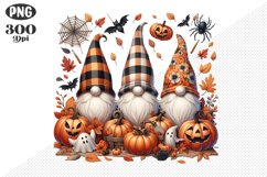 Halloween Gnomes Sublimation - Clipart PNG Design Product Image 1