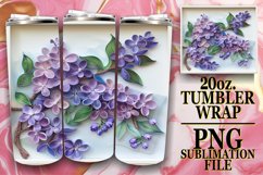 Spring Blossoms 3D Tumbler Wrap - Design for Mugs Product Image 1