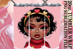 GIFT OF SERENITY 20oz TUMBLER WRAP, Afro Girl Product Image 1