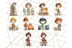 Cute Career Clipart Watercolor Professions Clip Art for Kids Product Image 2