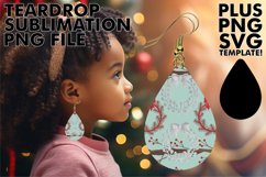 Unique Teardrop Earrings Designs, Christmas Product Image 1