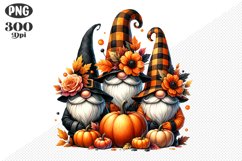 Halloween Gnomes Sublimation - Clipart PNG Design Product Image 1