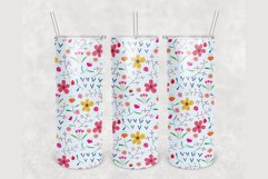 Summer Flowers Wildflowers 20 oz tumbler sublimation design Product Image 1