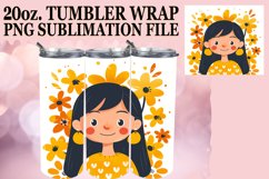 Beautiful Female Tumbler Wrap Sublimation 20oz Product Image 1