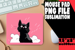 Cheerful MOUSE MAT Gift Ideas, Cute Cat Product Image 1