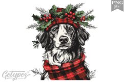 Christmas Dog Clipart Design - High Quality 300 Dpi Product Image 1