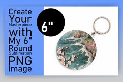 Lively 3D Landscape Round Design Sublimation Product Image 1