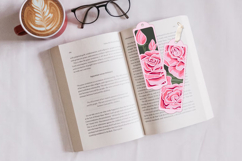 Bookmark roses layered paperCut SVG / Bookmark SVG Product Image 2