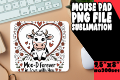 VIBRANT MOUSE MAT INNOVATIVE DESIGN, Cute Cow Product Image 1