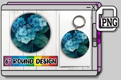 Floral Frenzy Sublimation Circles - Keychain &amp; Car Coaster Product Image 1