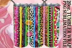 Bold 3D Leopard Flower Tumbler Wrap Designs Product Image 1