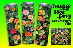 Stylish Oil Painted Floral Wrap for Tumblers Product Image 1