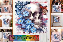 Elegant Tote Bag Designs Ideas, Skull USA Product Image 1