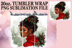 Enchanted Dreams 20oz tumbler wrap, Xmas Girl Product Image 1