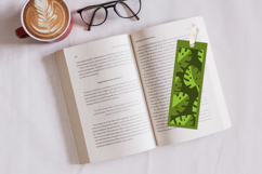 Monstera bookmark / Bookmark paper cutting Product Image 2