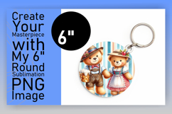 Unique Round Design Coaster Artwork , Teddy Bear Product Image 1