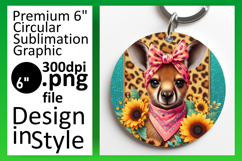 Vibrant Circle Design Car Coaster PNG , Cute Animals Product Image 1