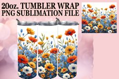 Joyful Meadow of Flowers Tumbler Sublimation Product Image 1