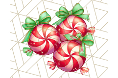 Peppermint Candy Cane Clipart PNG, Christmas Sweet Street Product Image 2