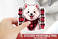 Christmas Dog Sticker| Christmas Sticker PNG Design Product Image 1