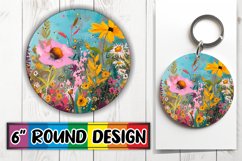 Joyful Floral Pattern Keychain &amp; Coaster Assortment Product Image 1
