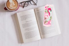 Flamingo with flowers bookmarks layered paper cut Product Image 2