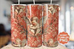 Cupid Vintage Valentine Tumbler | Valentine Tumbler Wrap Product Image 1