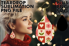 RADIANT teardrop EARRINGS Gift Ideas, Valentine's Pattern Product Image 1