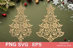 SVG Christmas trees, SVG Christmas trees, SVG laser cutting, Product Image 1