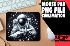 BLISSFUL MOUSE PAD INSPIRATIONAL DESIGN, Astronaut Product Image 1