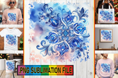 Dazzling TSHIRT Magic PNG, Watercolor Pattern Product Image 1