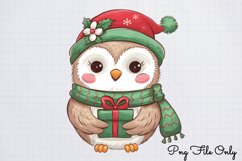 Woodland Christmas Watercolor Clipart PNG Product Image 1