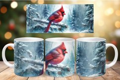 Mug Wrap Sublimation - cardinal bird Product Image 1