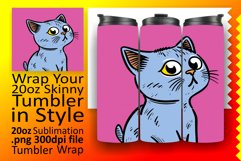 ChromaCat Creations: Sublimation Tumbler Art Product Image 1
