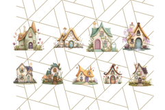 Whimsical Cottagecore Cottage PNG Clipart, Fairy House Png Product Image 6