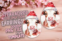 Whimsical Teardrop Design for DIY Earrings , Christmas Water Product Image 1