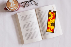 Bookmark sunflower SVG/ Bookmark layered paper cut Product Image 2
