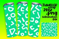 Abstract Neon Mirage Sublimation Wraps 20oz Product Image 1