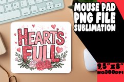 Radiant Mouse Mat PNG Style, Valentines Product Image 1