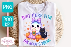 Cute ghost PNG for sublimation | Cute Halloween shirt PNG Product Image 2