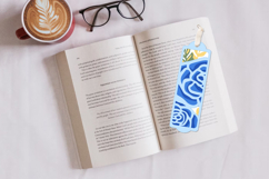 Bookmark layered paper cut / Bookmark roses SVG Product Image 2