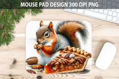 Squirrel Mouse pad Sublimation - Thanksgiving Animal PNG Product Image 1